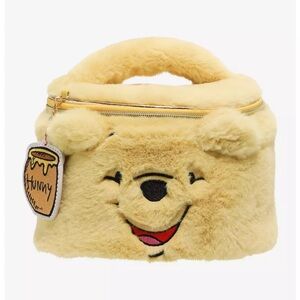 Disney Cream Plush Bag with Gold Zipper